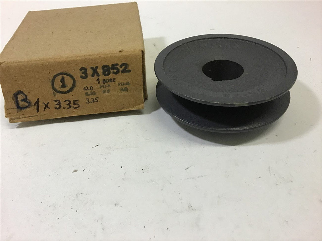 3X852 SINGLE GROOVE PULEEY 1"' BORE