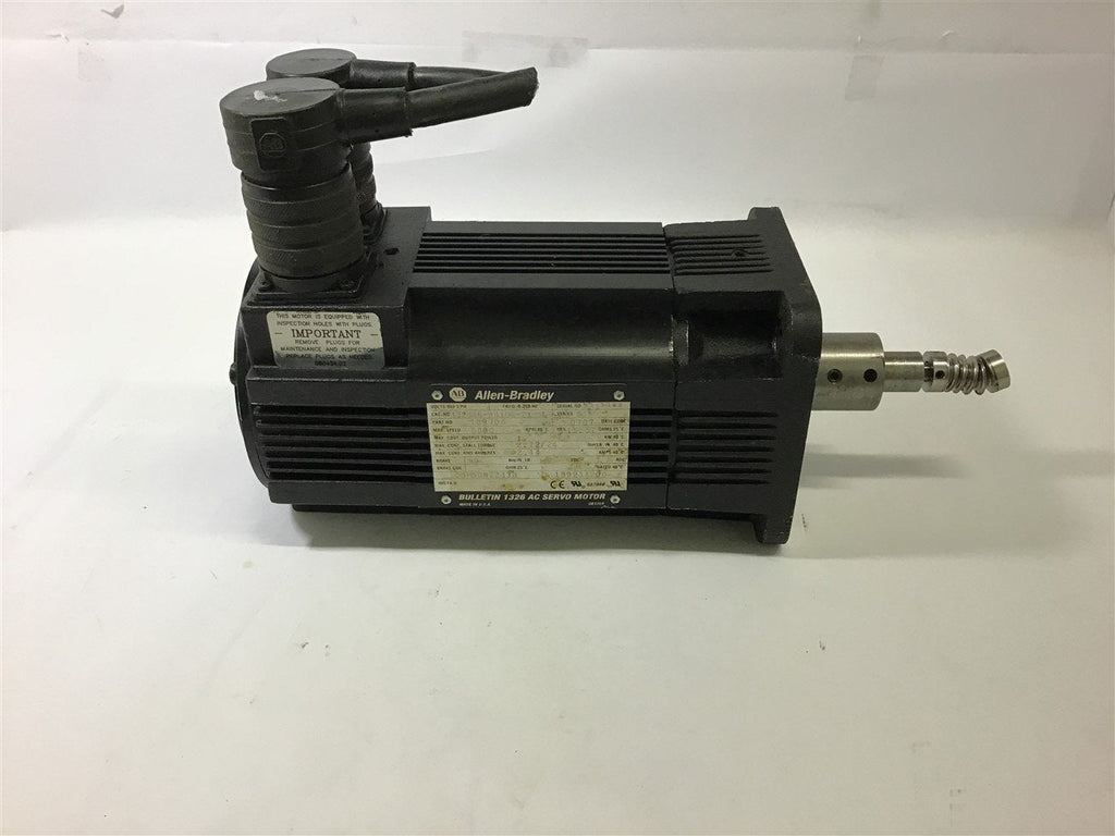 ALLEN-BRADLEY 1326AB-B410G-21-ML AC SERVO MOTOR 5000 RPM, 2 KW 2.44 AMPS