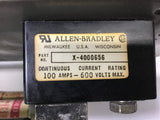 ALLEN-BRADLEY X-4000656 100- AMP 600 VOLTS FUSE BLOCK