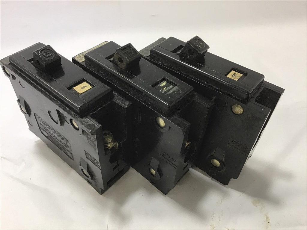 WESTINGHOUSE CIRCUIT BREAKER 10,000 @ 120/240V 14-10 AWG 20IN/LBS LOT OF 3