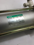 CKD SCA2-00-63B-100 PNEUMATIC CYLINDER 63 MM BORE, 100 MM STROKE, 20 MM OD RAM