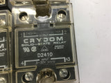 CRYDOM D2410 SOLID-STATE RELAY 3-32V INPUT 240V 10 AMP OUTPUT LOT OF 4--