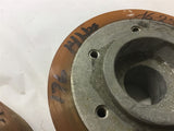 8" OD 3" WIDTH URETHANE WHEEL 1.75'' BORE LOT OF 2