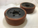 VULKOLLAN 9-3/4'' OD 3-3/4'' WIDTH URETHANE WHEEL 3'' ID LOT OF 2