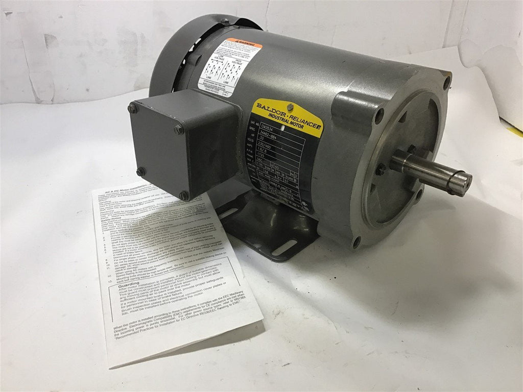 BALDOR CMA3534 .33 HP AC MOTOR 230/460 VOLTS 1725 RPM 4P, 56C FRAME