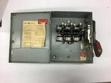 General Electric THN3361 Non-Fusible Safety Switch 30 amp 600 vac