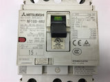 Mitsubishi NF100-HRU3015 15 Amp Circuit Breaker