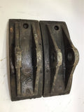 10.5" LONG 4" WIDE 0.429" THICK HOIST BRAKE PADS LOT OF 2