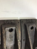 10.5" LONG 4" WIDE 0.429" THICK HOIST BRAKE PADS LOT OF 2