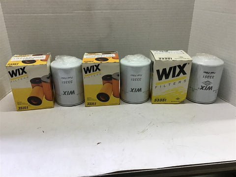 Wix 33351 Fuel Filter Lot of 3