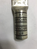 Thomas and Betts 87 Brown 500 Lug Compression Connector Lot of 3