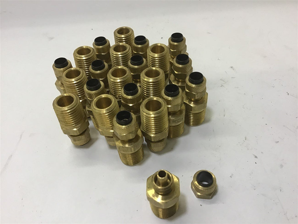 268 P 4-4 Connector 1/4 NPT X .25'' PIPE 23 Pcs