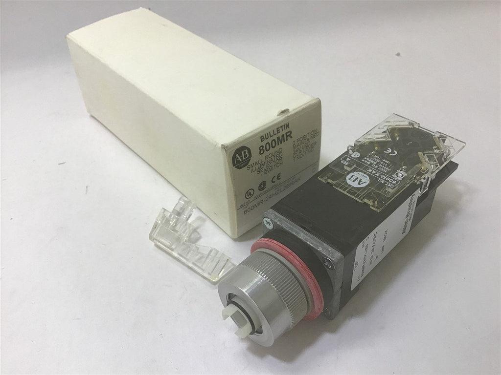 Allen-Bradley 800MR-24HZL2BRAK Illuminated Selector Switch Ser D 2 Pos 24 V LED