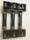 Allen-Bradley X-410710 Fuse Block 100 A 600 V w/ Three 70 Amp Fuses