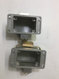 H-B6 Contact Panel Mount Base Ag Lot of 2