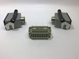 Epic 10194000 16-Pin Industrial Connector H-BE 16SSDR 16 A 6 KV with 2 Housings