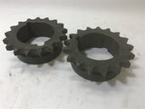 Sprocket 1-3/4" ID 17 T 1" Long Lot of 2