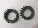 Sprocket 1-3/4" ID 17 T 1" Long Lot of 2