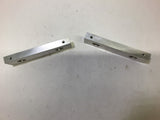 H074-0827-D00005/A Lot of 2 Aluminum Bar 5" L x 1 7/16" W x 1/2" Thick