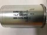 Vanguard 5VR0153 Capacitor 15 MFD 370 VAC Lot of 2