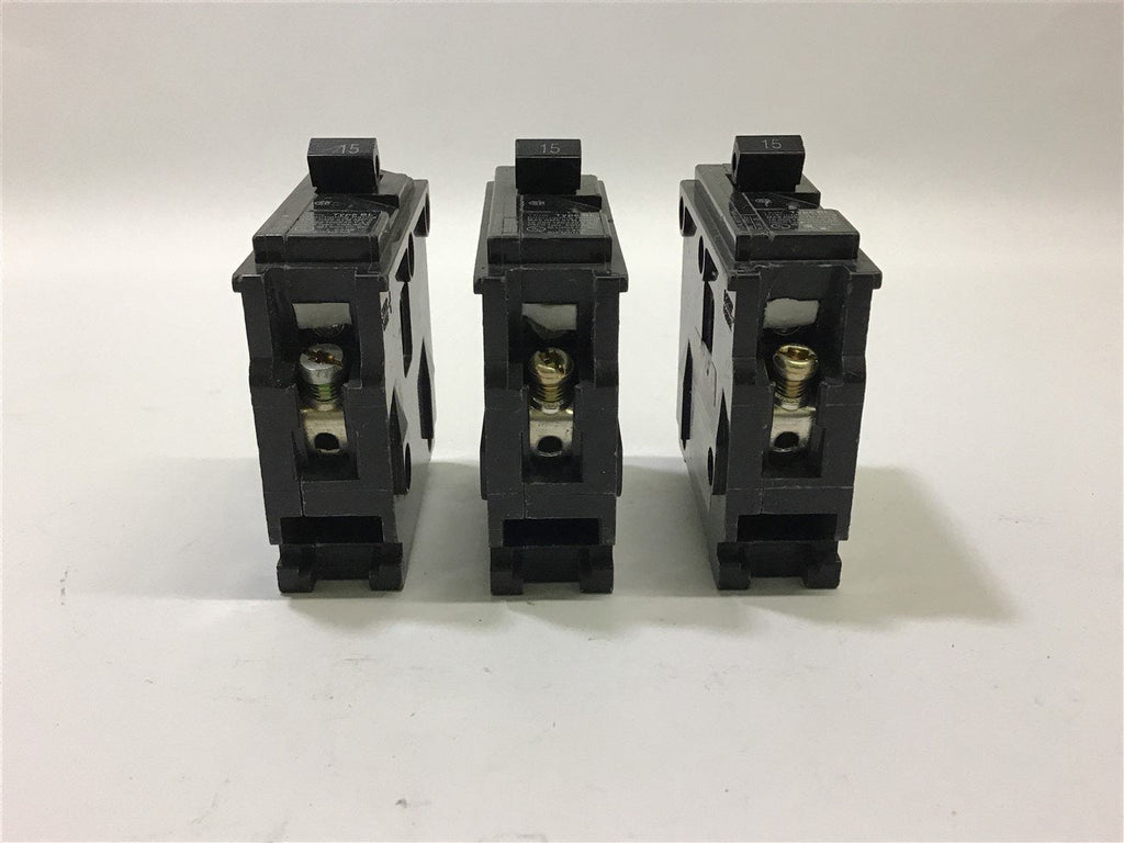 Siemens B115 Circuit Breaker 15 A 120/240 V 60 Hz 1P Lot of 3