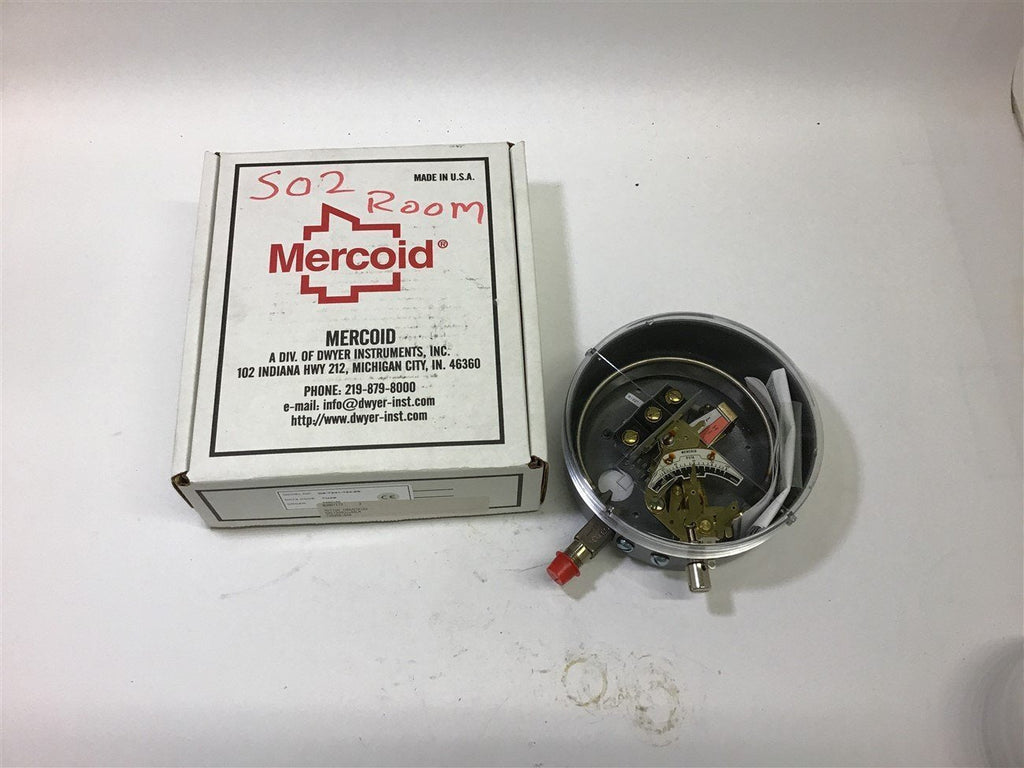 Mercoid DS-7241-153-6E Pressure Switch 125/250 VAC