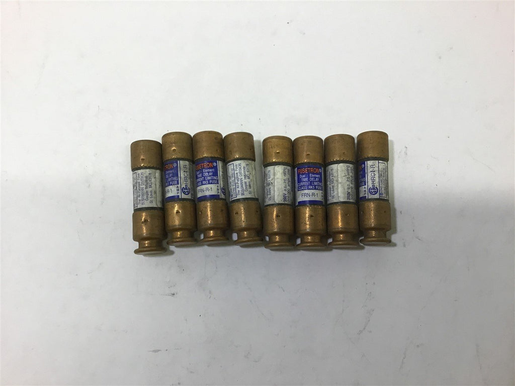 Fusetron FRN-R-1 Dual-Element Fuse RK5 250 V Lot of 8