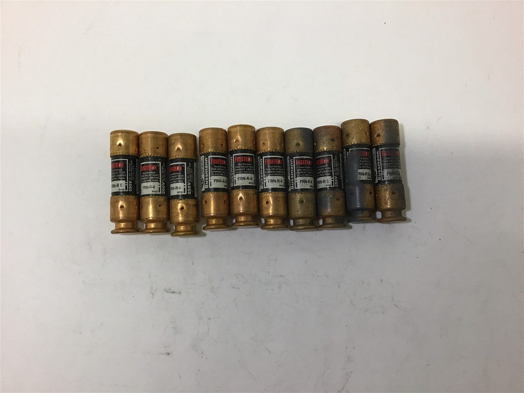 Bussmann FRN-R 5 Fusetron Fuse RK5 250 V Lot of 10