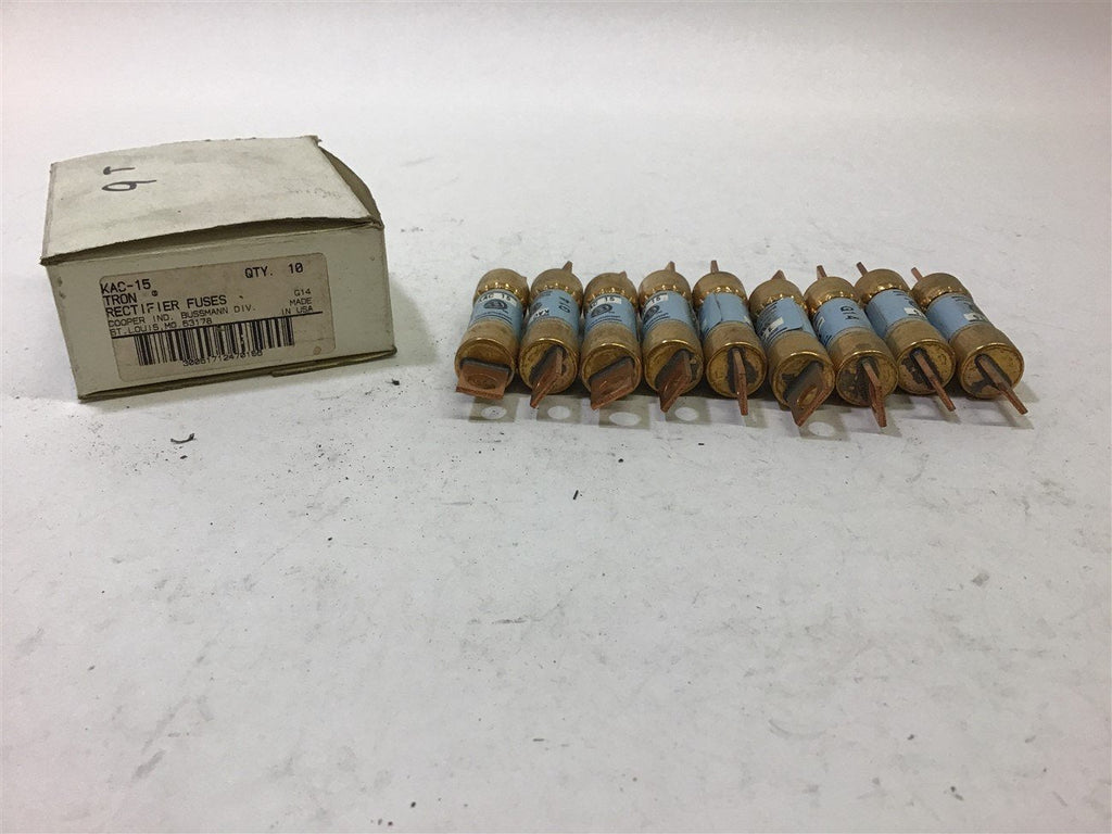 Bussmann KAC-15 Rectifier Fuses 600 V Lot of 9