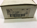 Bussmann KAC-15 Rectifier Fuses 600 V Lot of 9