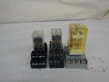 Lot Of 6, 3 Each Blocks, 3 Each Relays, 24 Vdc