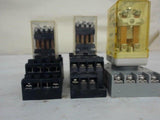 Lot Of 6, 3 Each Blocks, 3 Each Relays, 24 Vdc