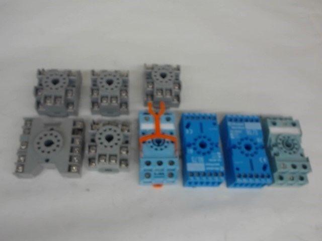 LOT OF 9, VARIOUS BRANDS, 11 PIN TERMINAL BLOCKS