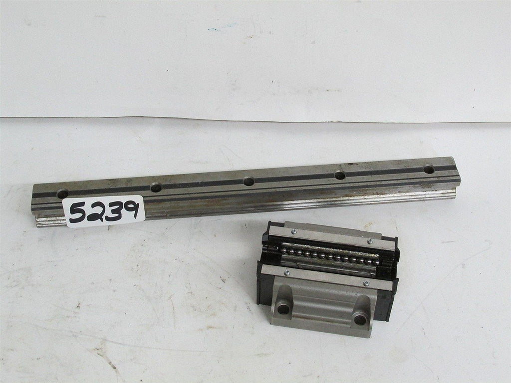 THK Linear Guide Block & Rail HSR-25 Rail is 11" Long or 280 mm New