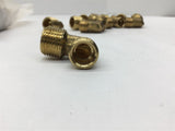 3/8 x 3/8" Male Elbow Brass Fittings Lot of 10