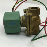 Asco 8210G2 Solenoid Valve 1/2" Pipe 11.6 Watts 5-125 PSI 24 DC Coil