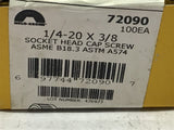 Holo-Krome 1/4-20x3/8 Socket Head Cap Screw Box of 100 Pcs