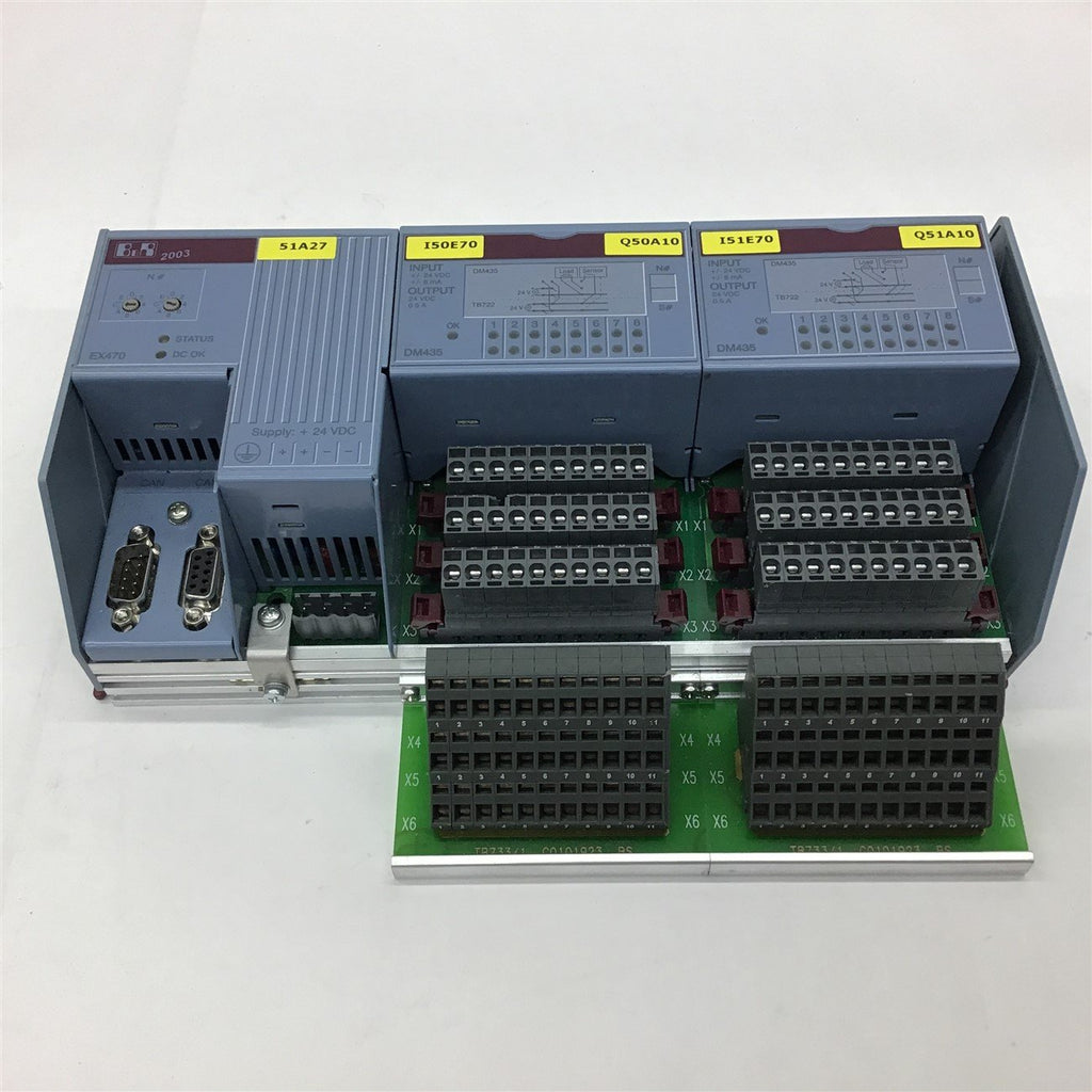 BR Automation EX470 Power Supply w/ 2 Each DM435 Modules