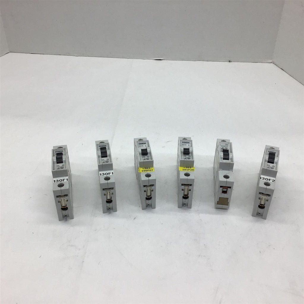 Siemens 5SX2 277 VAC Circuit Breaker Lot of 6