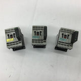 Siemens 3rt1016-2bb42 Contactor 460 V @ 5 HP 24 VDC Coil Lot of 3