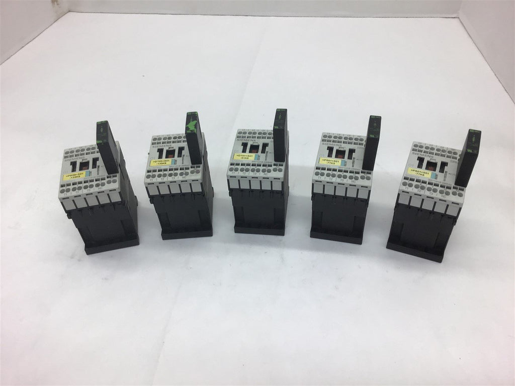 Siemens 3RT1016-2BB42 460 V @ 5 HP contactor Lot of 5