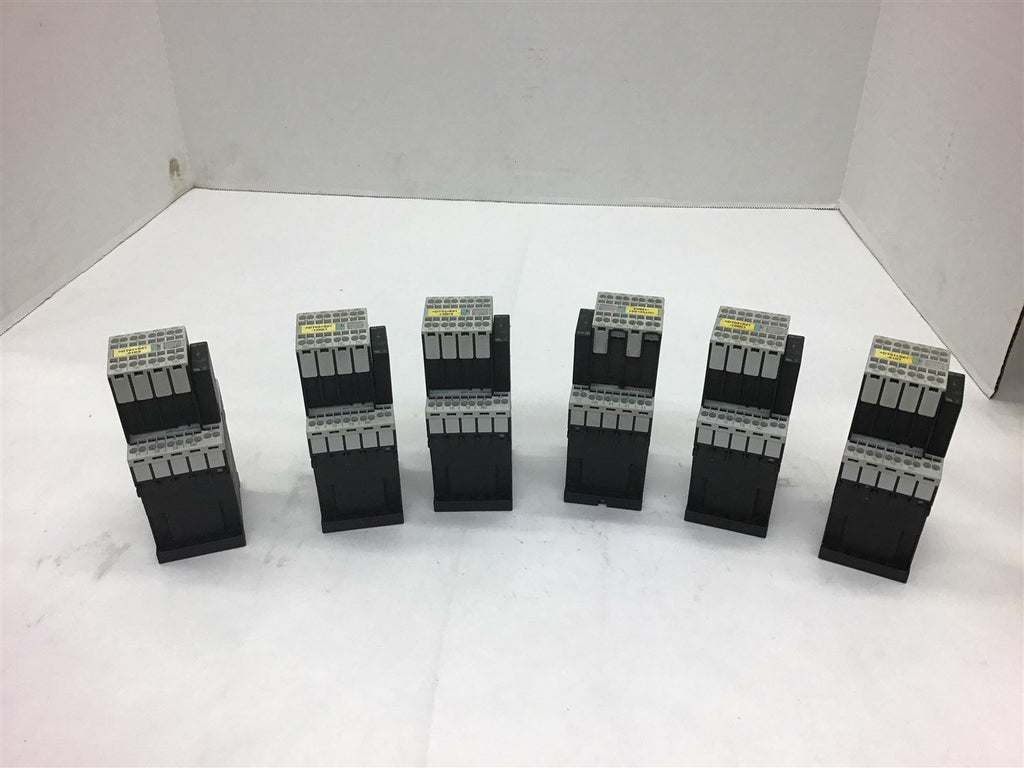 Siemens 3RT1016-29B42 Contactor460 V @ 5 HP w/ 3RH1911-2GA22 Lot Of 6