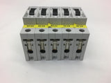 Siemens 5SX21 C6 Circuit Breaker 230/460 Volts Lot of 5