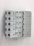 Siemens 5SX21 C6 Circuit Breaker 230/460 Volts Lot of 5