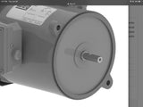 Weg .5018E1RAD56NZ 1/2 Hp AC Motor 115/230 V Single Phase 1725 Rpm TEFC 56YZ