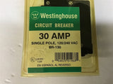 Westinghouse BR-130 30 Amp Single Pole Circuit Breaker Lot of 4