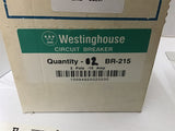 Westinghouse BR-215 2 Pole Circuit Breaker 15 Amp Lot of 2