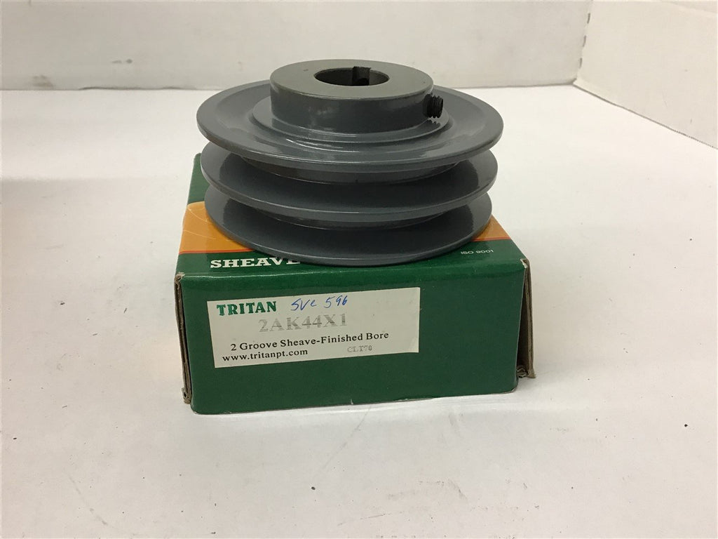 Tritan 2AK44X1 Pulley 2 Groove A Width Belt 1" Bore