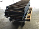 Lewco 33" Roller Conveyor 10' Long 27" Roller 2" OD 1 Per Lot