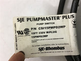 SJE PumpMaster Plus CSI15PMPD2WP Pump Switch 15 FT 230 volt w/Plug